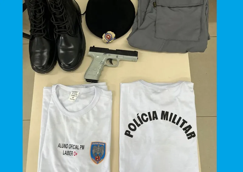 Falso aluno ostentava uniformes e insígnias da Polícia Militar do ES