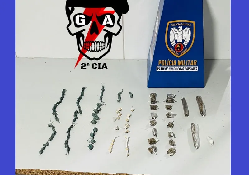 Pó do Aviso: Correria e apreensão de drogas em ação do GA da 2ª Cia em Linhares