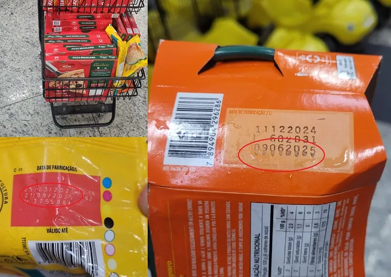 Flagra de produtos vencidos em supermercado no Três Barras, Linhares