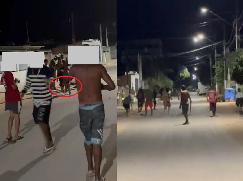 Briga com facãozadas, pauladas e garrafadas em Linhares. 2 feridos