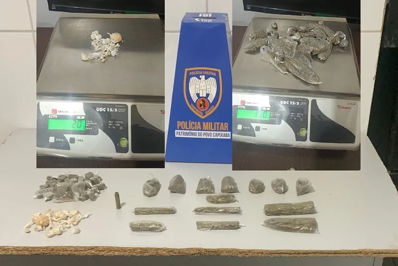Drogas (mais) apreendidas em conhecida esquina de Linhares