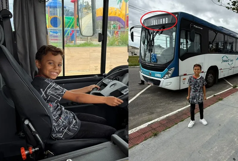 Juliano emociona em visita na Viação Via Norte
