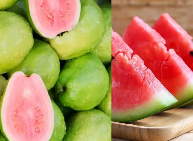 O suco de goiaba com melancia e seus benefícios