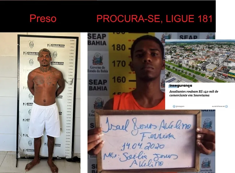 Roubo de mais de R$140 mil em Sooretama: Yuri é preso e Isael está foragido