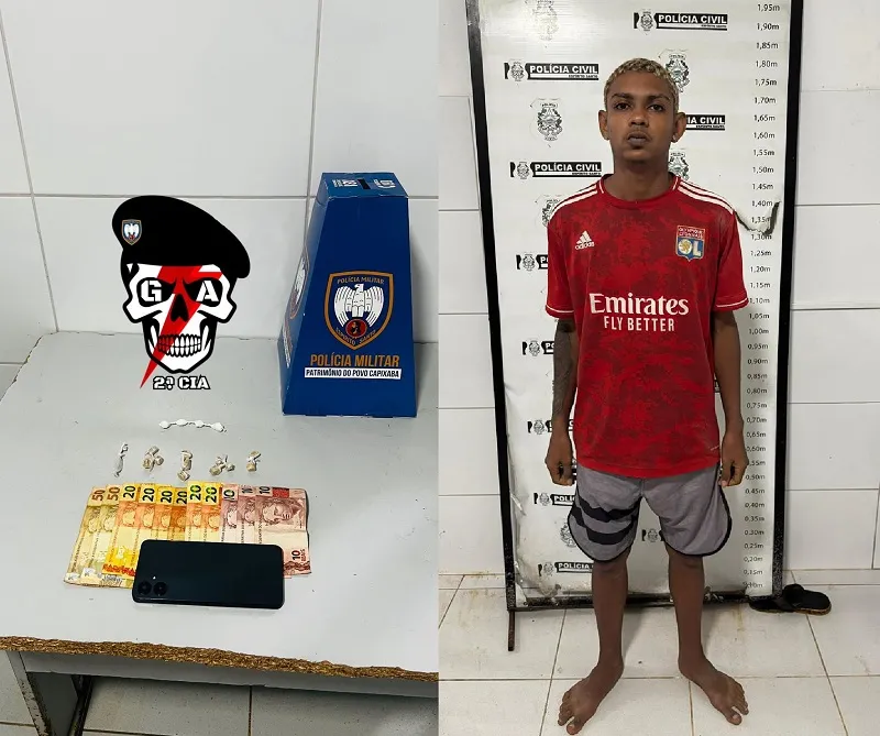 Detido rola no chão com PM em ocorrência de apreensão de drogas em Linhares