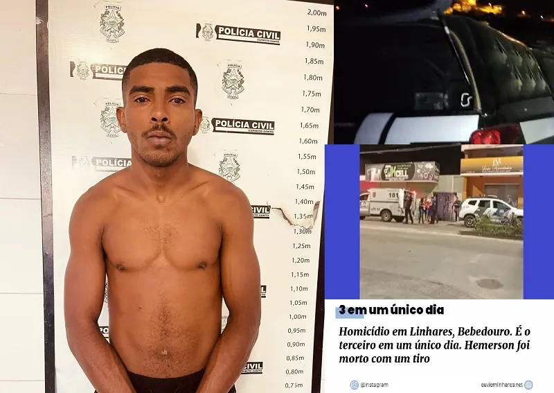 Bebedouro: Tico é preso e confessa morte de Hemerson em Linhares