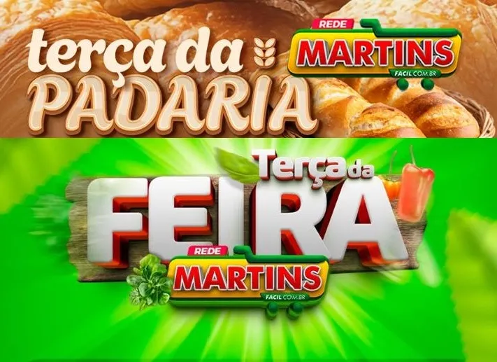 O terçou é com listas imbatíveis no Martinsfácil. Aproveite a Terça da Padaria