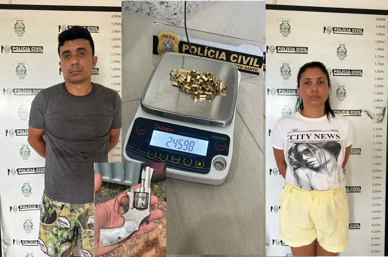 Idoso tem cordão de R$ 200 mil roubado na Rua da Lama, Linhares. PC recuperou