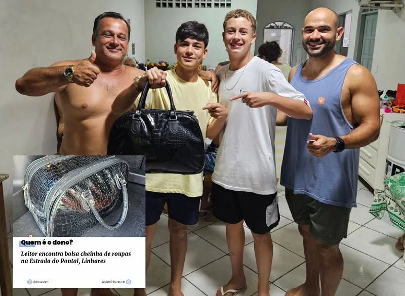 A incrível história após bolsa cheinha de roupas, ser encontrada na Estrada do Pontal