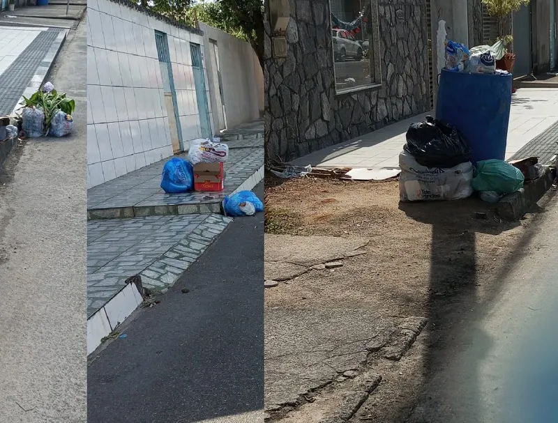 Lixo se acumula no Interlagos, Linhares. “Recolocamos nas sacolas diariamente”