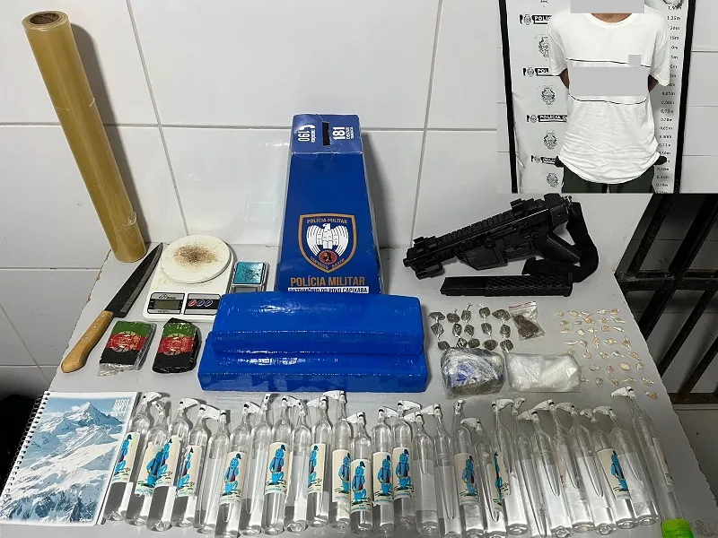 Boca de fumo em kitnet nos fundos de hotel em Regência, Linhares