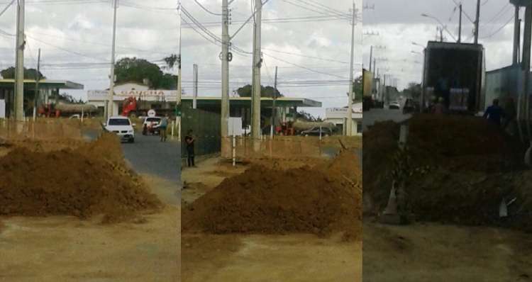Obras prejudicam trânsito no bairro Movelar