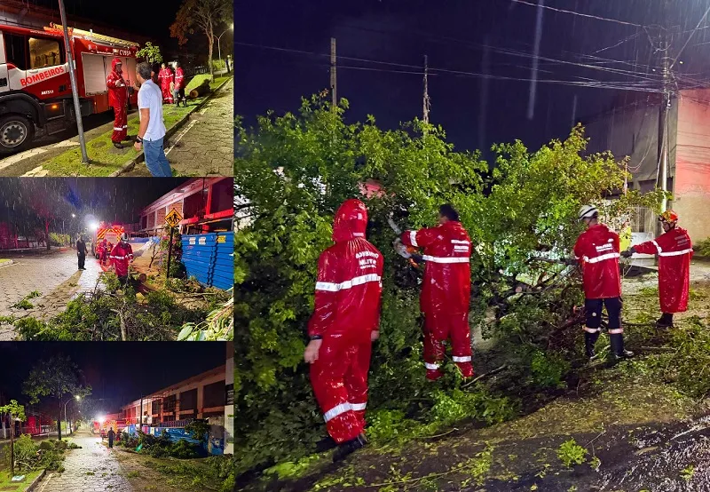 Impactos da chuva em Linhares: Trabalho em equipe varou a madrugada