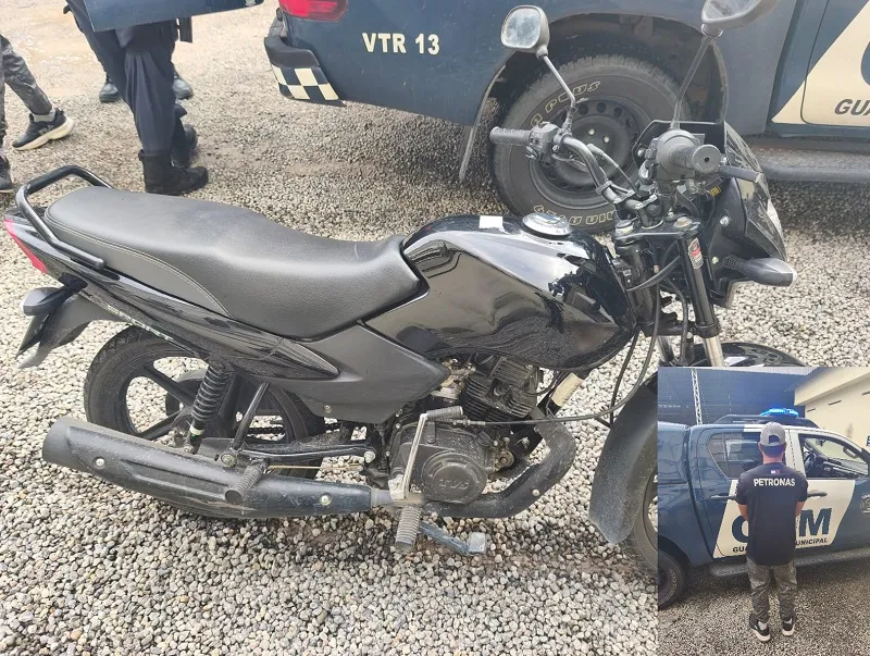 Moto roubada localizada no Residencial Rio Doce. GCM em ação