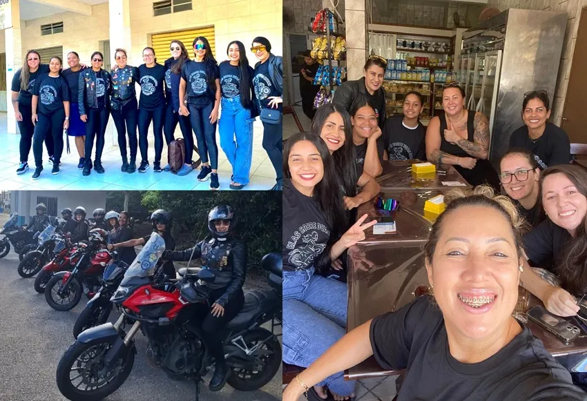 Elas Sobre Duas Rodas comemoram 1º passeio em Linhares