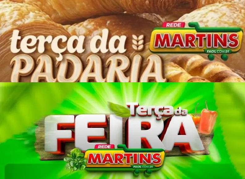 Terça da Padaria com delícias e muito mais no Martinsfacil