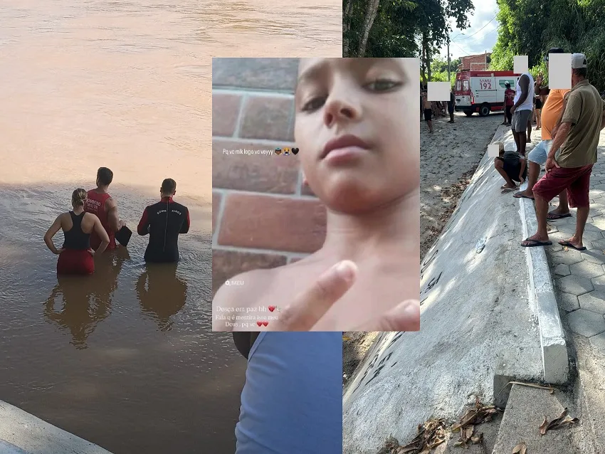 Tristeza no Aviso: Garotinho se afoga no Rio Doce
