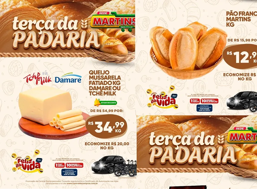E a Terça da Padaria chega chegando no Martinsfácil