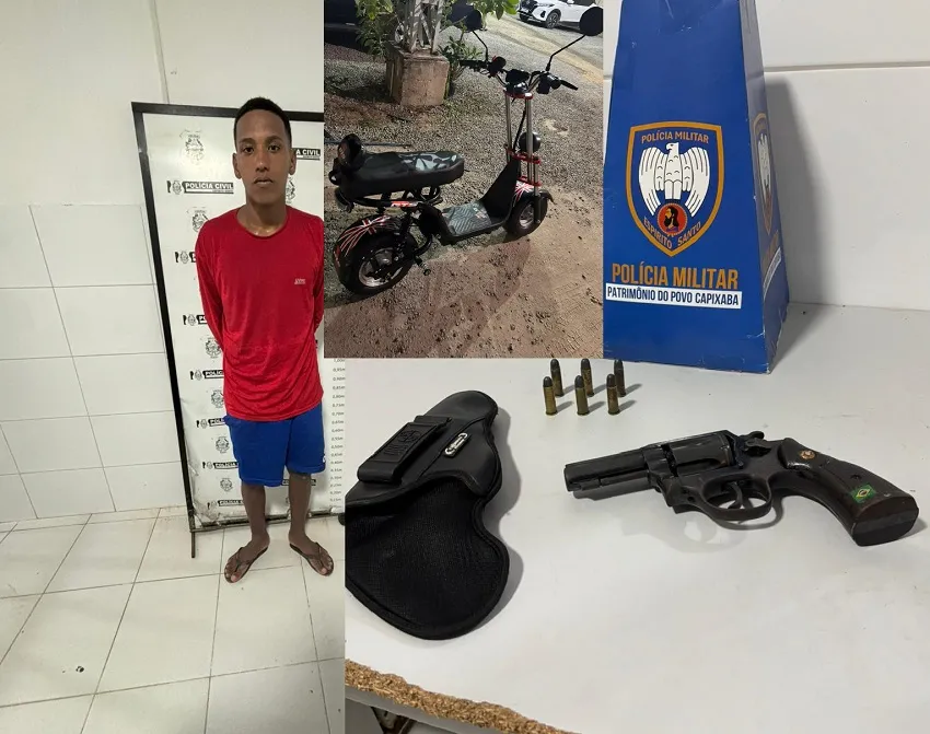Assaltantes roubam moto elétrica na Praça 22 de Agosto, Linhares