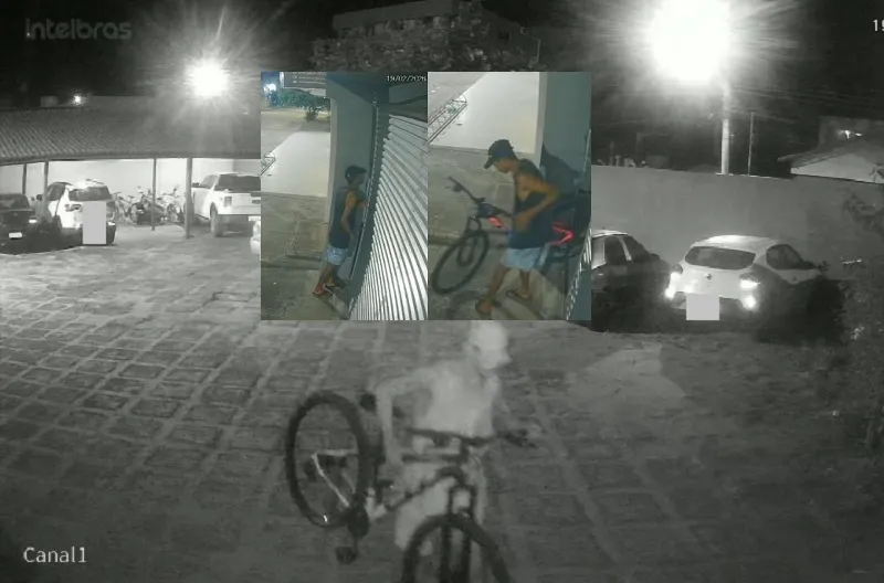 Três bikes furtadas no BNH, Linhares. Pelo mesmo autor e no mesmo estacionamento