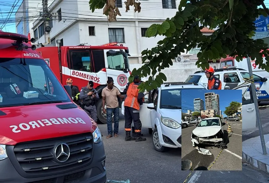 Acidente com vítima no Centro de Linhares