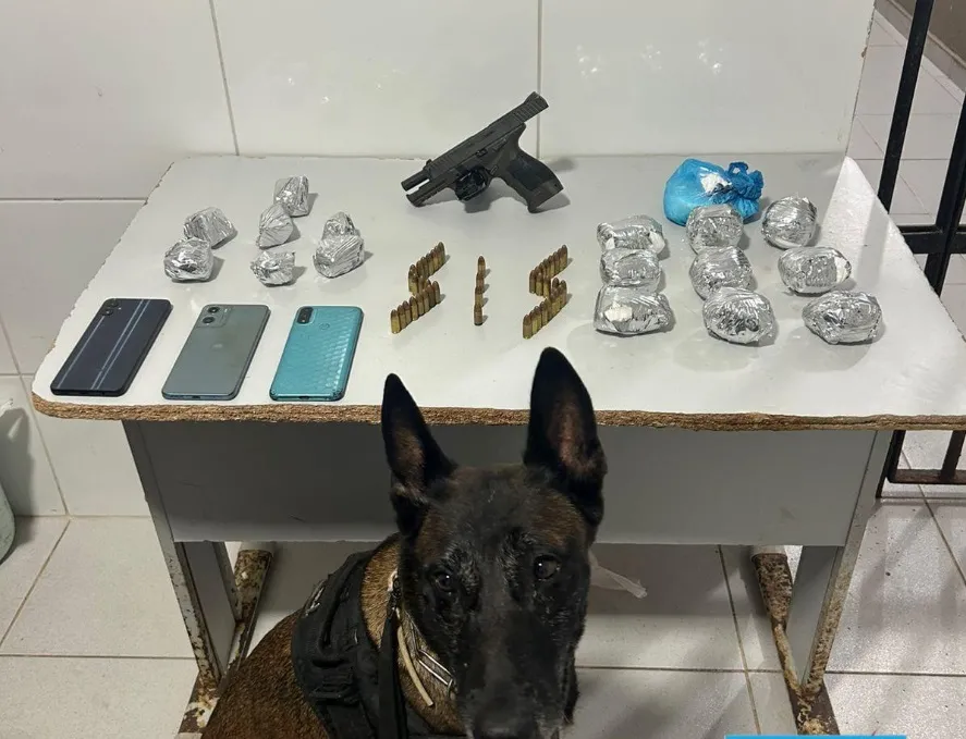 Pontal do Ipiranga: Muita Droga e pistola turca apreendidas pela Polícia Militar