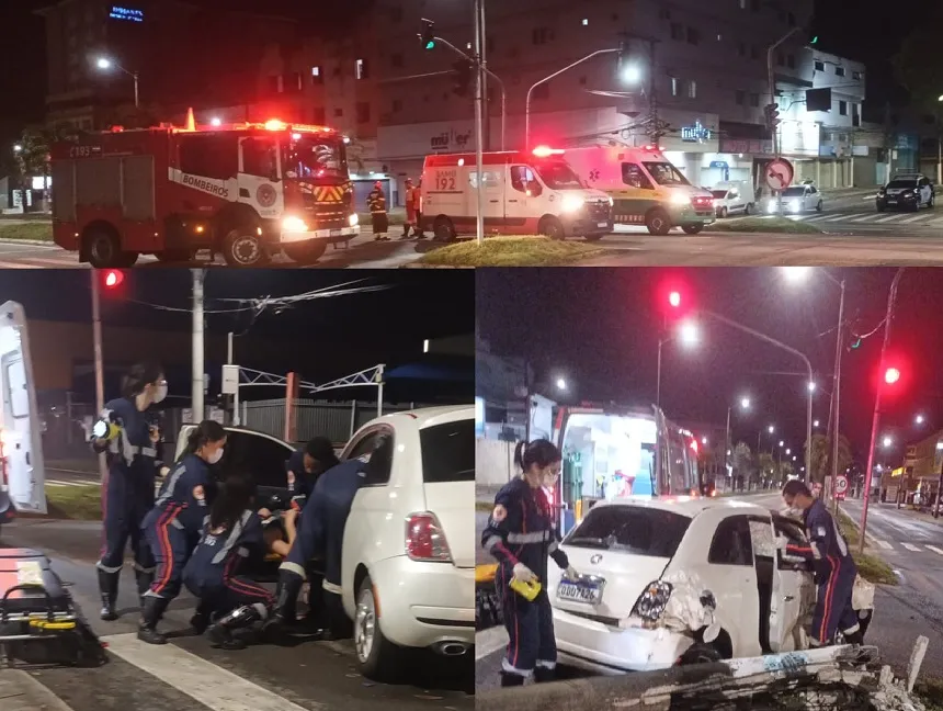 Acidente com ferido na BR-101, Linhares. “Caminhão avançou”