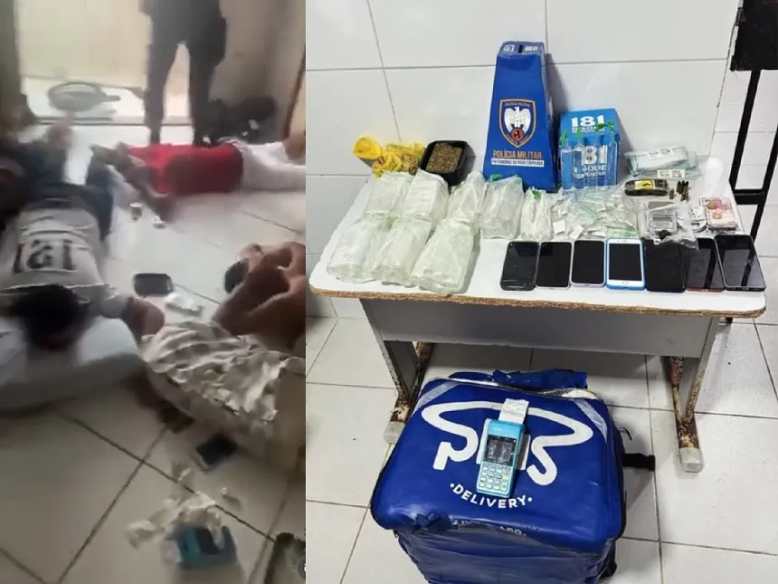 Ação policial fecha o cerco no Centro de Linhares. Teve até disparos de arma de fogo