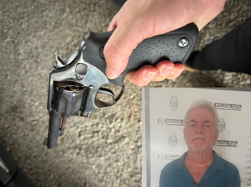 Suspeito preso com arma paga fiança e é solto em Linhares