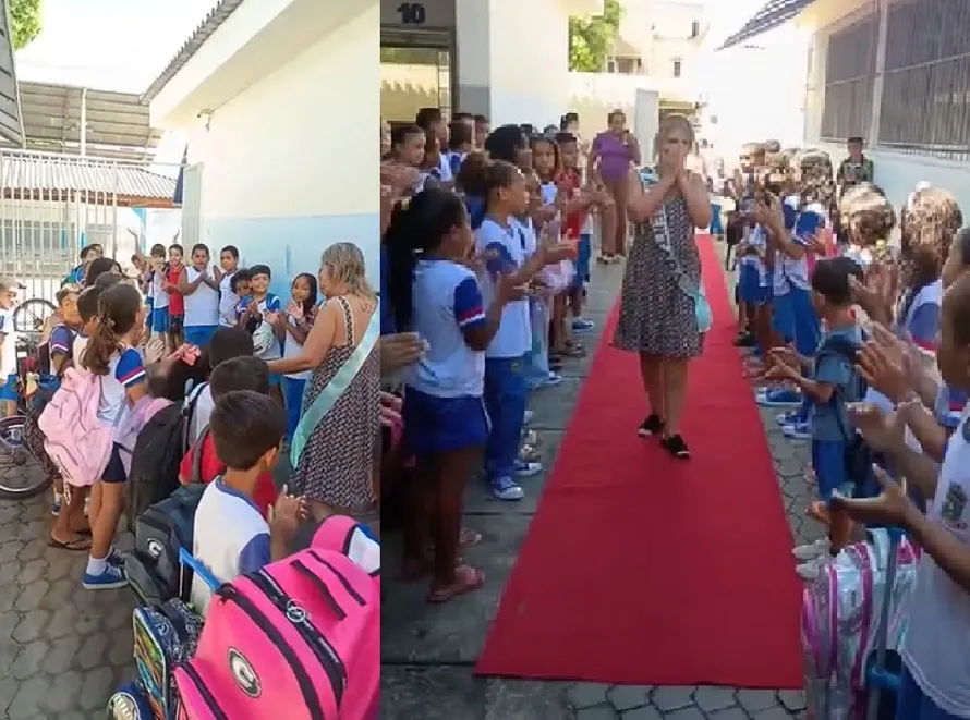 Emoção na despedida da professora Mirella Monteiro em Linhares