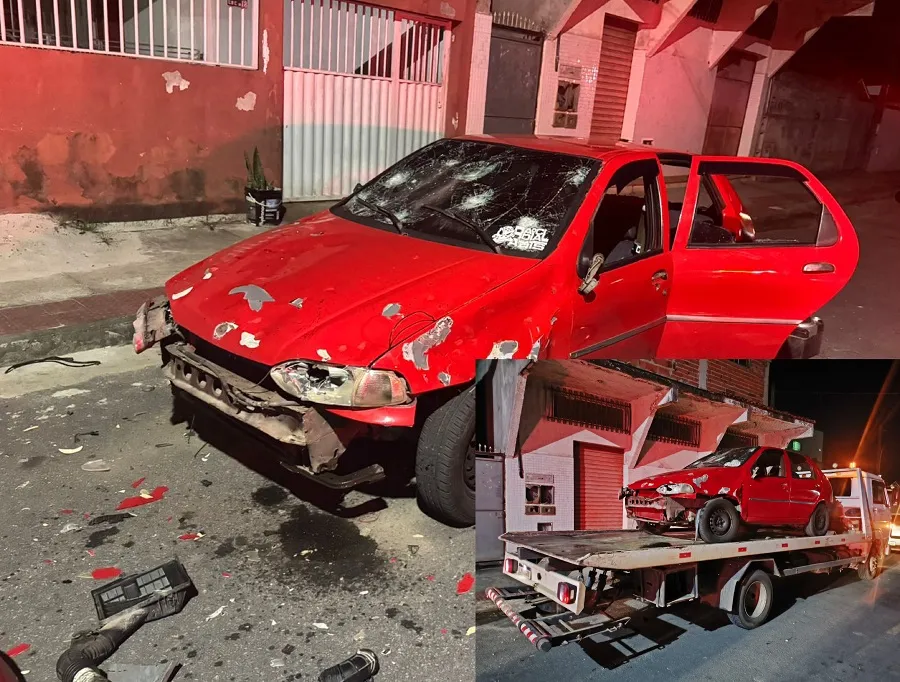 Homem sem CNH humilha PMs e depreda o próprio carro em ocorrência em Linhares