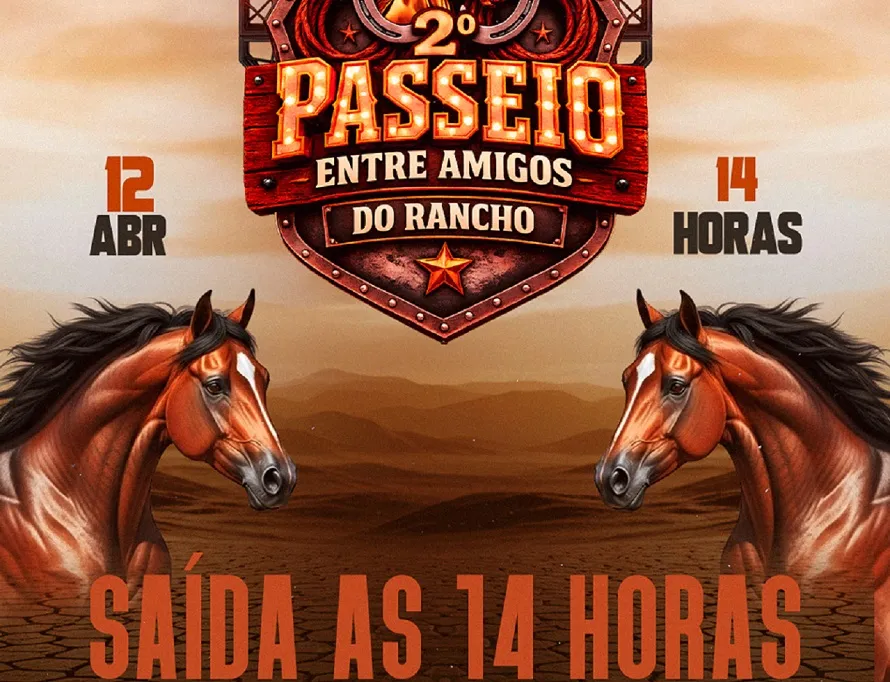 Passeio a cavalo vai movimentar Linhares: Terá churrasco liberado para os cavaleiros