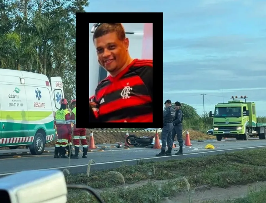 Santão é velado em Linhares. Ele foi a vítima do acidente de moto na BR-101 Norte