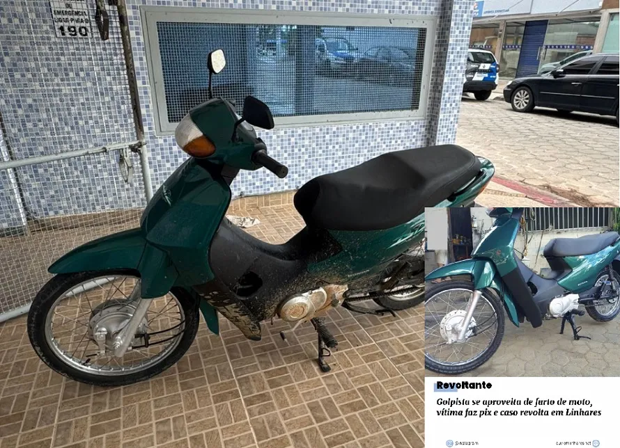 Moto roubada em Linhares é encontrada em Sooretama