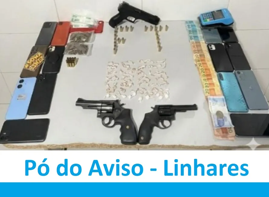 Pó do Aviso: apreensão e 5 conduzidos à delegacia de Linhares