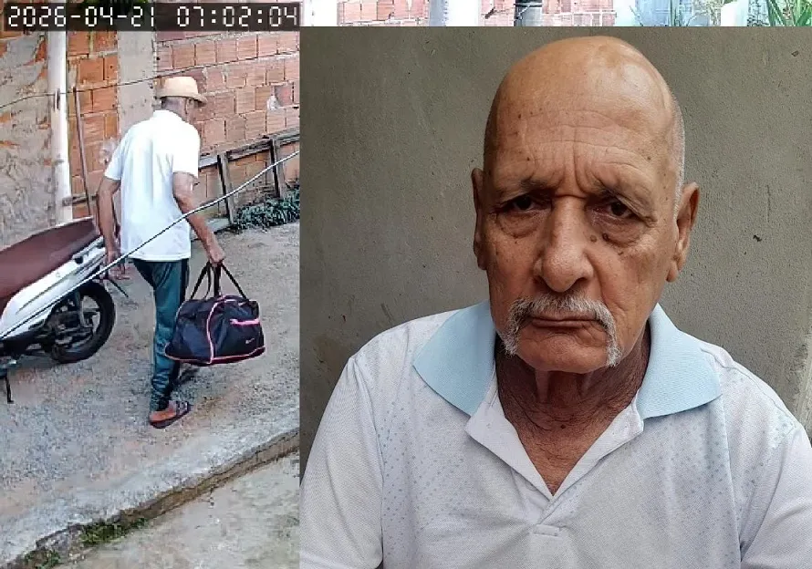 Idoso que desapareceu em Linhares é encontrado após nossa publicação. “Volta para Linhares à tarde”