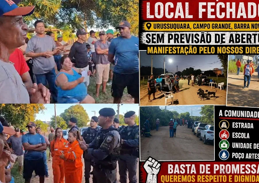 Moradores anunciam fechamento de estrada e PM é chamada em Urussuquara