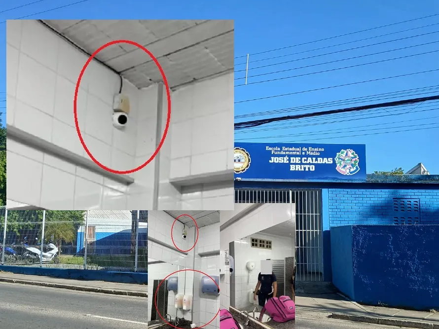 Escola estadual instala câmeras dentro de banheiros feminino e masculino em Linhares