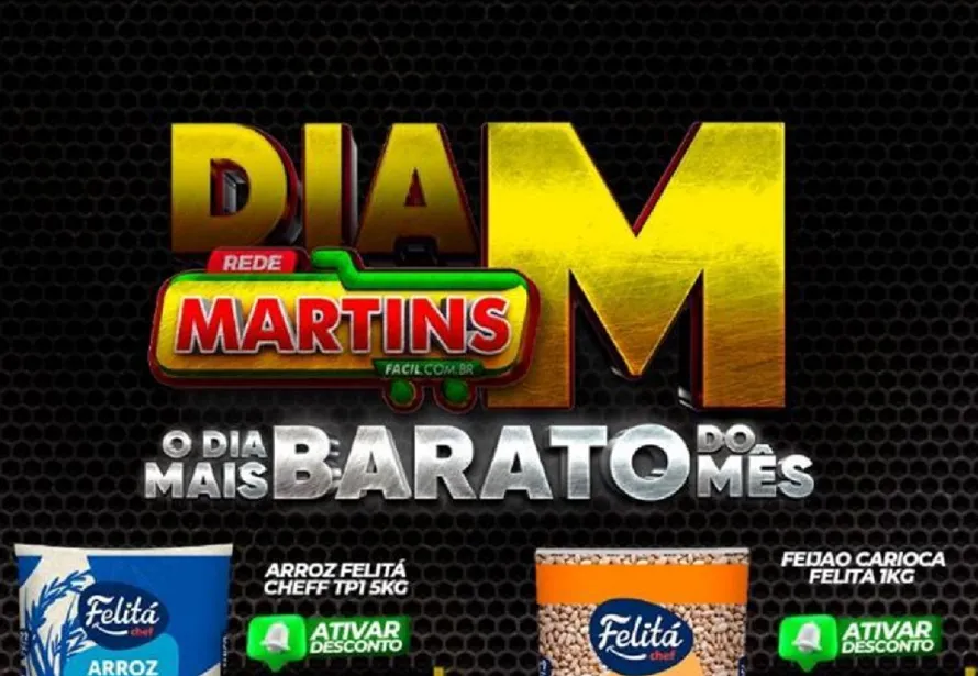 Dia M chega chegando com ofertas imbatíveis no Martinsfácil