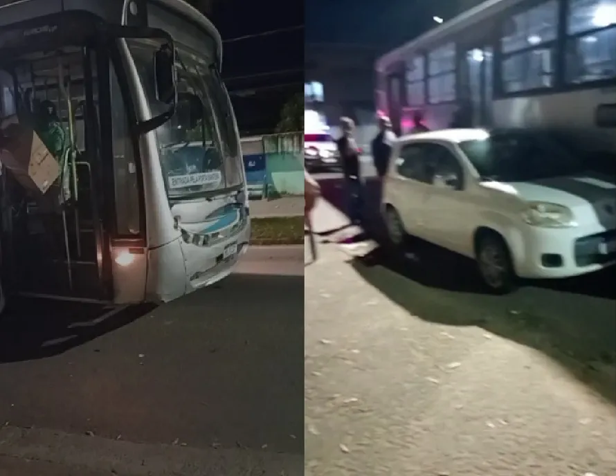Ônibus com trabalhadores se envolve em acidente em Linhares