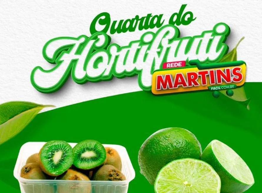 A Quarta do Hortifrúti imbatível no Martinsfácil. Confira as listas