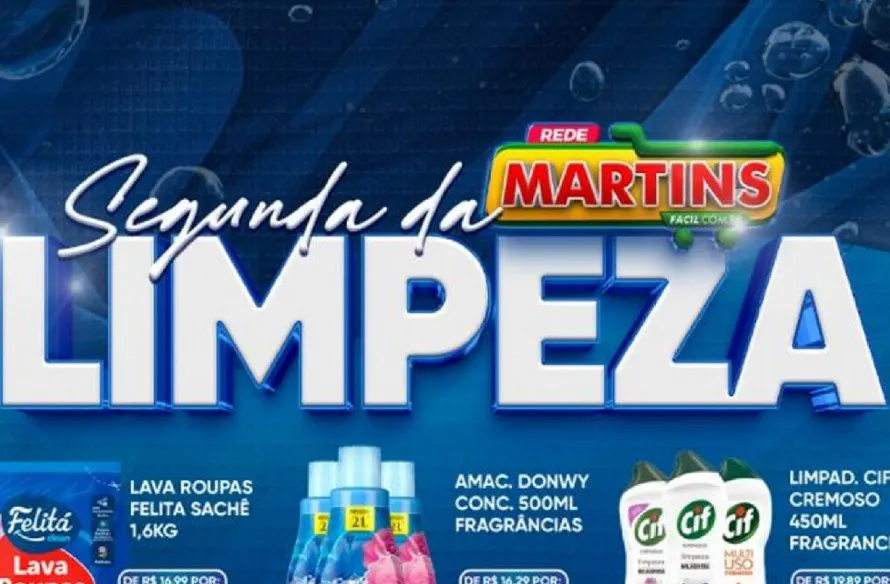 Segunda da Limpeza e suas listas imbatíveis no Martinsfácil