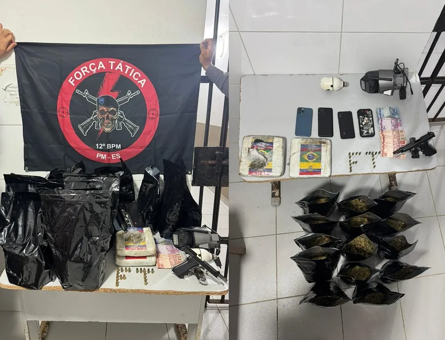 Quase 10kg de supermaconha apreendidos em Linhares