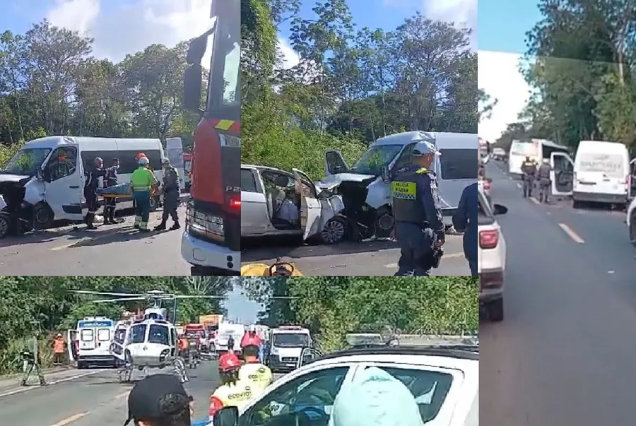 16 pessoas estavam na Van: Mais detalhes do grave acidente na BR-101, Linhares