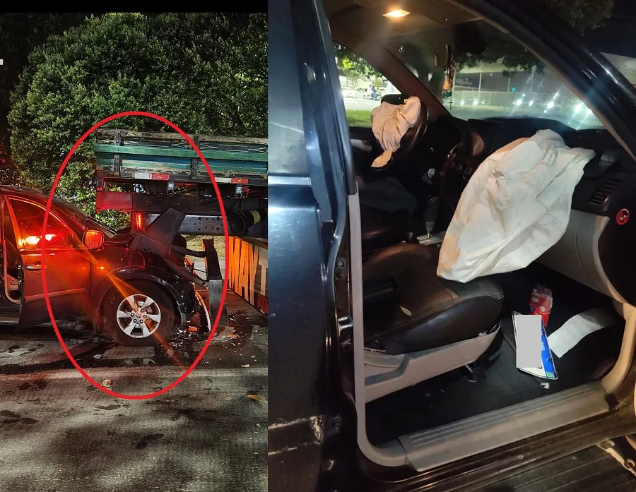 Policial Militar escapa da morte na BR-101, Linhares. “Deus me livrou”