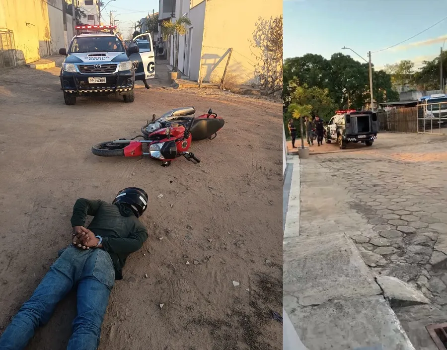 Tiro de beretta, moto recuperada e drogas apreendidas pela GCM no Centro de Linhares