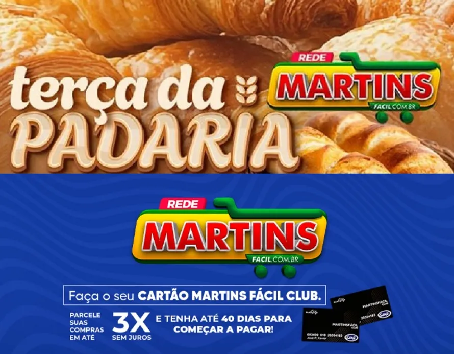 Terça da Padaria e muito mais no Martinsfácil para você