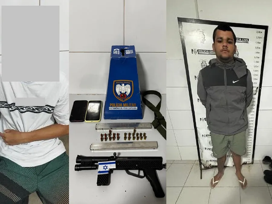 Apreensão de arma e munições no interior de Palio em Linhares