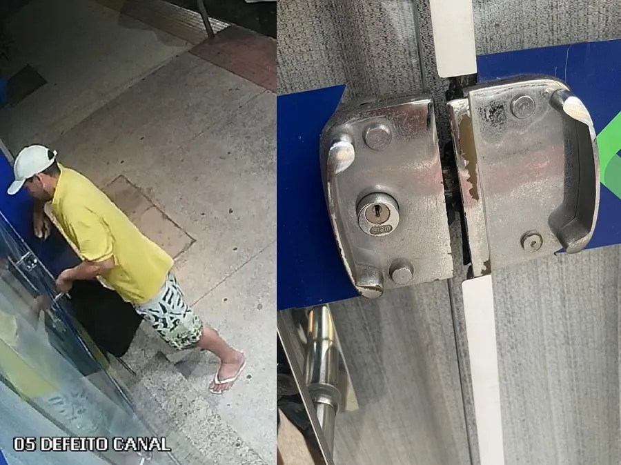 Homem arromba, furta e come chocolate em farmácia no Centro de Linhares