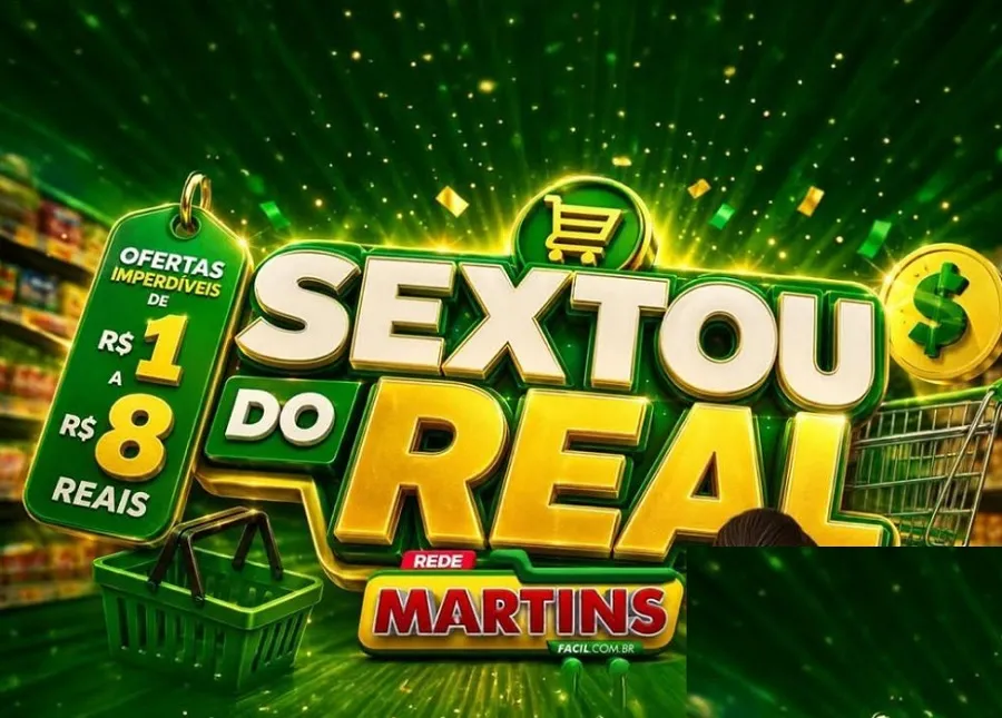 Sextou do Real com listona imbatível, na Rede Martins. Ofertas de R$ 1 a R$ 8